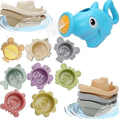  Baby Bath Toys Fishing Games Kids Bathtub Toys for Toddler 1-3  2-4 Fun Shower Bath Time Mold Free Water Pool Toys Easter Basket Stuffer  Birthday Gift for Boys Girls Age 1