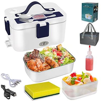 Electric Lunch Box 3-in-1 Portable Food Heater for Car & Home 60W Warms  Flexible