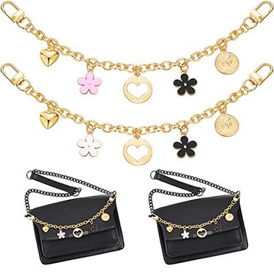  47 DIY Gold Shynek 2 Pieces Flat Chain Strap with D Ring  Rivets, Bag Chain Purse Straps Replacement Crossbody Chain for Purse Strap  Crossbody, Bag, Handbags