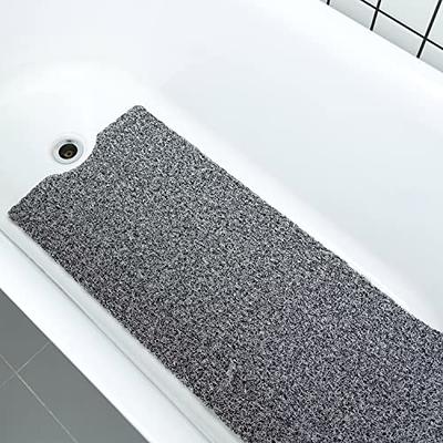 Shower Mat Bathtub Mat Non-Slip,32x24 inch, Soft Tub Mat with Drain,PVC  Loofah Bath Mat (Phthalate Free) for Tub and Bathroom,Quick Drying,Black -  Yahoo Shopping