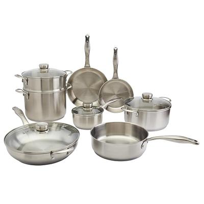 Cuisinart SmartNest 11-Piece Stainless Steel Cookware Set N91-11 - The Home  Depot