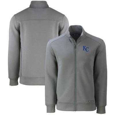 Kansas City Royals Cutter & Buck Cascade Eco Sherpa Fleece Full-Zip Vest -  White/Navy