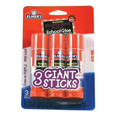 AVERY Glue Sticks Disappearing Purple Color Washable/Non-Toxic 0.26oz  [12-Pack]