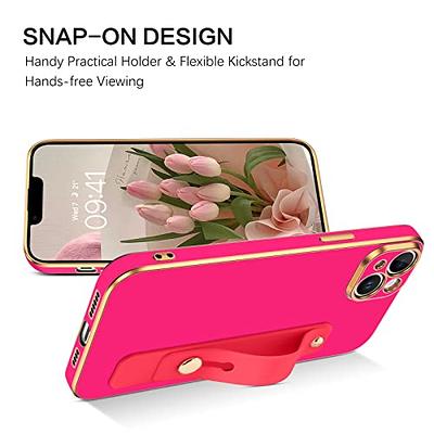 for iPhone 15,15 Pro,15 Plus,15 Pro Max Phone Case, Slim Luxury Gold Plated  Soft Bumper Women Men Girl Protective Phone Case Cover for Apple iPhone 15  Pro Max 6.7 inch,Pink/Gold 