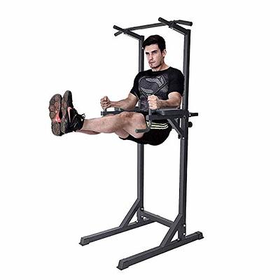 K KiNGKANG Power Tower with Cushion Adjustable Height Multi-Function Home  Strength Training Fitness Workout Station, T056