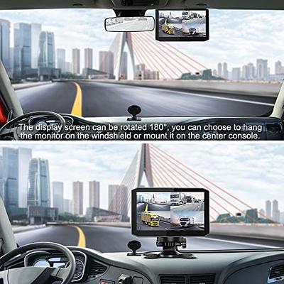 VSYSTO Backup Camera Dash Cam for Car, Waterproof 150° Wide Angle Front &  Rear Reverse Camera, Mirror Image, G-Sensor, Loop Recording, 2 Installation