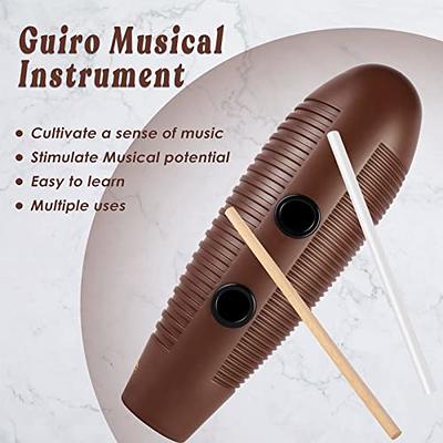 EASTROCK Guiro Instrument 3.9x13 Fish Shaped Latin Percussion Instrument  with 2 Scrapers Guiro Instrument Musical Training Tool for Beginners and  Professional Band Accompaniment - Yahoo Shopping