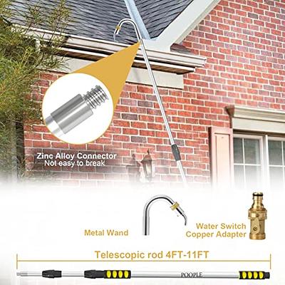 Gutter Cleaning Tools, POOPLE Gutter Cleaners from The Ground, Hose  Extension Wand with Garden Hose Attachment - Yahoo Shopping