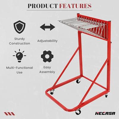 HECASA Mobile Blueprint Storage Rack with 12 Pivot Brackets, Adjustable  Vertical Poster Display Rack & Plans Holder, File Organizer Stand Storage  for Home Office - Red - Yahoo Shopping