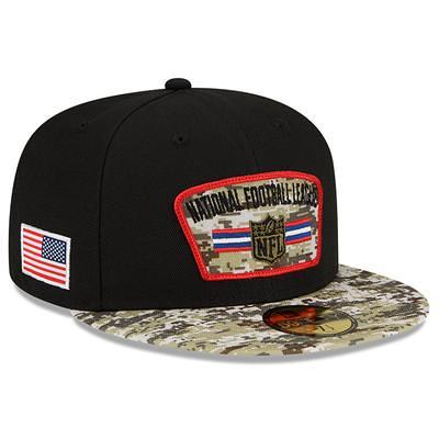 Men's New Era Black/Camo Atlanta Falcons 2021 Salute To Service 39THIRTY  Flex Hat