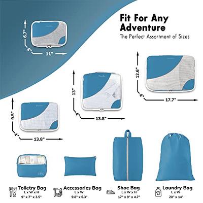  Blibly Packing Cubes for Suitcase, 9 PCS Lightweight