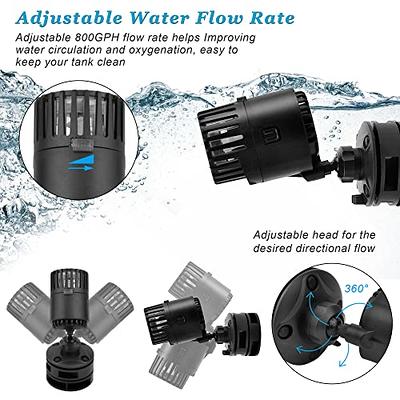 Rug Demonstrere skære ned DOMICA Aquarium Wave Maker Power Head with Magnetic Mount Suction 800GPH,  Fresh or Saltwater Tank Circulation Pump for Under 20 Gallon Fish Tank 3W -  Yahoo Shopping