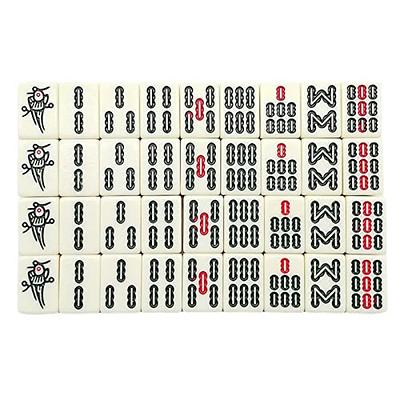 1set American Mahjong Game Set 166 Premium White Tiles Traditional