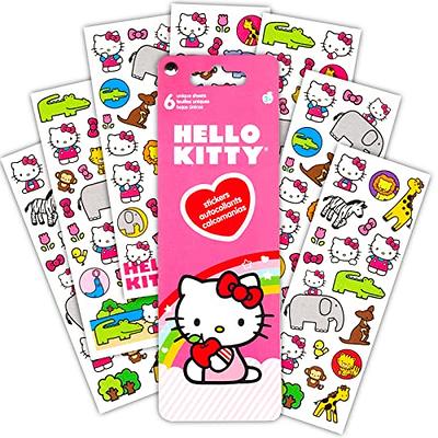 Hello Kitty Backpack Lunch Box for Girls, Kids ~ 4 PC Bundle with 16 Pink Hello Kitty School Bag, Lunch Bag, Stickers, More (Hello Kitty School