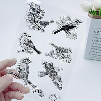 Estivaux Summer Tree Background Clear Stamps for Card Making and