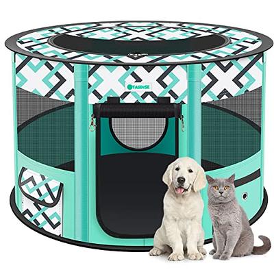 Petprsco Portable Collapsible Dog Crate, Travel Dog Crate 24x17x17 with  Soft Warm Blanket and Foldable Bowl for Large Cats & Small Dogs Indoor and
