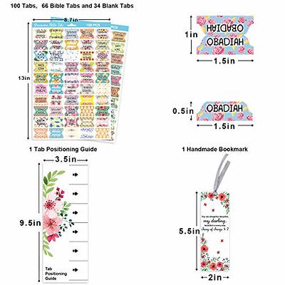 Bible Tabs,sticky Index Tabs, 75 Tabs, Bible Index Label Sticker