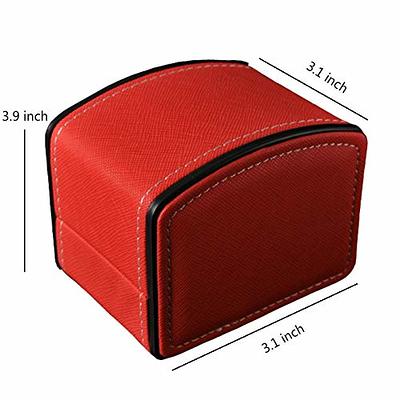  NuAngela Single Watch Case Box PU Leather Display Organizer, Luxury  Watch Storage Holder For Wristwatches Smart Watches, Portable Jewelry  Bearer Gift Case For Women/Men, Mother's Day Birthday Valentine's Day Gift  Box (