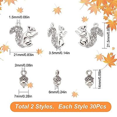 SUNNYCLUE 1 Box 60Pcs Squirrel Charms Thanksgiving Charm Pine Cone Charms  Bulk Harvest Tibet Style Alloy Fall Charm Autumn Charms for Jewelry Making  Charms DIY Christmas Gift Earrings Bracelet Crafts - Yahoo Shopping