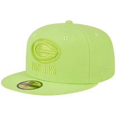 New Era Green Bay Packers Cream/Black Chrome Collection 59FIFTY