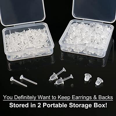 Clear Comfort Clutch Plastic Earring Backs