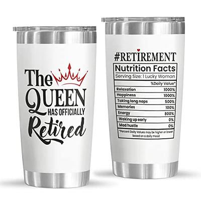 Kilyhome The Queen Has Retired Gifts for Women - Thoughtful Best Retirement  Gifts for Coworkers - Happy Retirement - Going Away Farewell Gifts for  Friends, Coworker Leaving - 20oz Retirement Tumbler - Yahoo Shopping