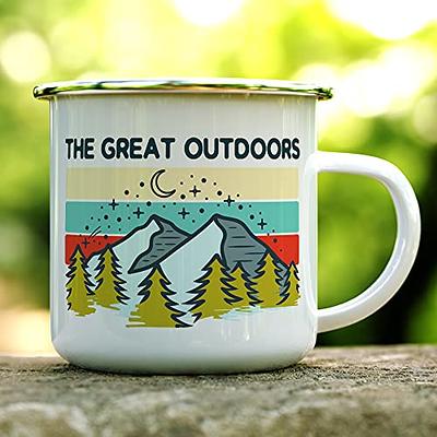 Coffee & Campfires Enamel Camping Mug 12oz