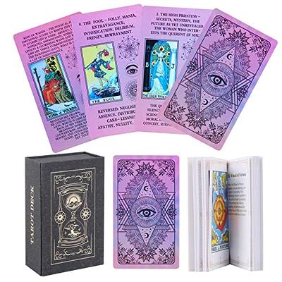  156 Pcs Blank Tarot Cards Deck with Case, Standard Tarot Size  2.76 x 4.72 Inch, Make Your Own Tarot Cards Oracle Blank Deck of Cards for  Adults Kids DIY Playing Divination