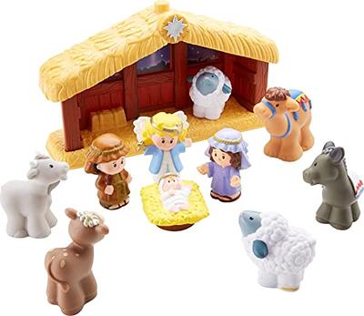 Buy BibleToys Nativity Set - Christmas Story Manger Scene, 18 Pieces With  Birth of Baby Jesus Mini-Storybook (in English & Spanish), Little Animals &  Figures Indoor Playset, Children Ages 3 And Up