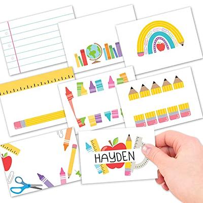 Personalized Name Labels for Kids Daycare, Clothing & Items (50), Self-Adhesive Name Tags (1.2” x 0.5”), Waterproof Stickers, Perfect for Clothes