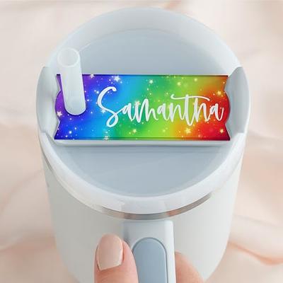 Personalized Stanley Tumbler Name Plates - Colorful - Custom Name