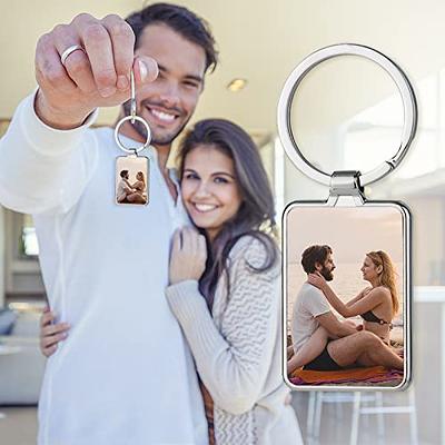 Hunjunt Custom Keychain with Picture Double Sided Engraved Printing  Personalized Photo Key Chain Customized Memorial Gift - Yahoo Shopping