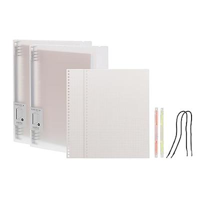 PATIKIL A4 Notebook Binder, 2 Set Loose Leaf Book Ring Binder 8 Divider Tab  8 Rings 180 Sheets Grid Paper 100gsm for Office, White - Yahoo Shopping