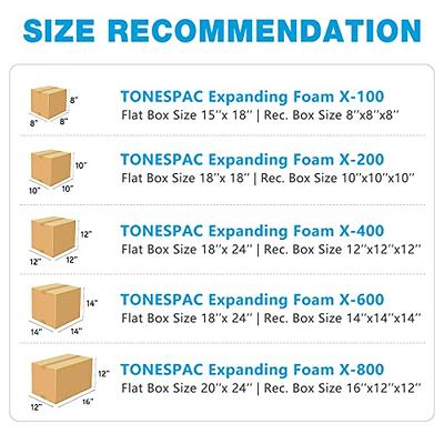 TotalBox 50 Pack Foam Sheets 12 x 12 x 1/8 Foam Cushioning for Moving  Shipping Packaging Storage