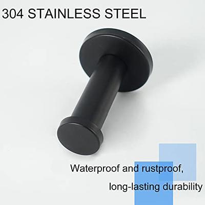 4 PCS Bathroom Towel Hooks, Black Round Hooks for Wall, 53mm Concealed  Spiral Wall Hook, SUS 304 Stainless Steel Heavy Duty Clothes Hanger, Wall  Towel