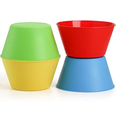 24 Ounce Plastic Bowls Large Cereal Snack Bowls Unbreakable and