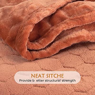 Fleece Blanket Textured Fuzzy Plush Throw Blanket Super Soft