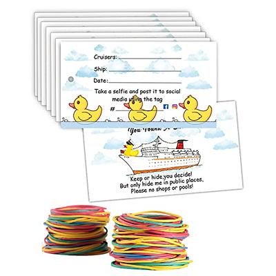 Duck Tags, Cruising Rubber Duck Tag, Scratch Off Duck Tags, Ducking Game  Cards, 50 Pack, 2 x 3.5 Inches Business Card Size, with Hole, Rubber Bands