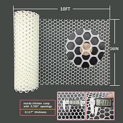 Sturdy Roll Up Multi-purpose Poultry Fencing Plastic Chicken Wire Mesh Pet  Cage Chicken Wire Net