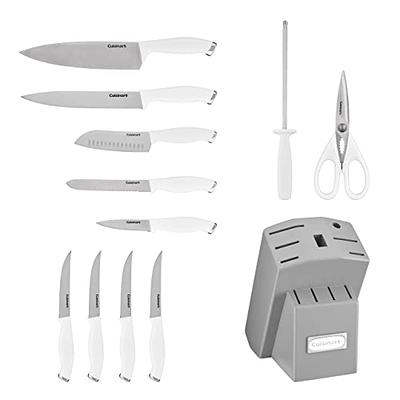 Cuisinart Color Pro Collection 12-Piece Block Cutlery Set - White