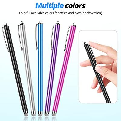 12 Pack Stylus Pens for Touch Screens 2 in 1 Tablet Pen Compatible With  iPad iPhone Kindle Fire Samsung Galaxy Android 