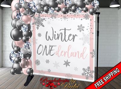 Winter Onederland Birthday Backdrop, Wonderland Winter Wonderland  Decorations, Baby Boy Backdrops - Yahoo Shopping