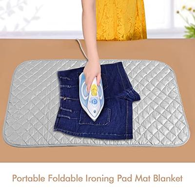 Ironing Blanket, Portable Foldable Ironing Pad Mat Blanket for