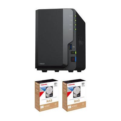 Synology 20TB DiskStation DS223 2-Bay NAS Enclosure Kit with Toshiba N300  NAS Drives DS223 - Yahoo Shopping