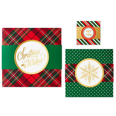 Hallmark Assorted Size Gift Boxes with Wrap Bands for Christmas (3