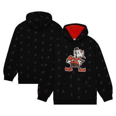 Cleveland Browns New Era Colorblock Current Pullover Hoodie - Orange