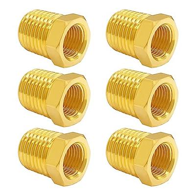 Quickun Brass Fitting 1 Brass Hex Plug Pipe Fitting, Internal Hex Thread  Socket Plug (Pack of 2)