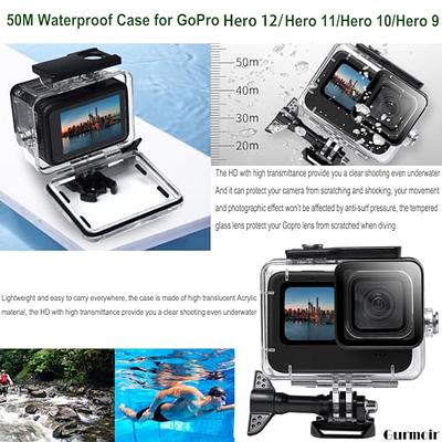 Waterproof Case for GoPro Hero 12 / Hero 11 / Hero 10 / Hero 9 Black