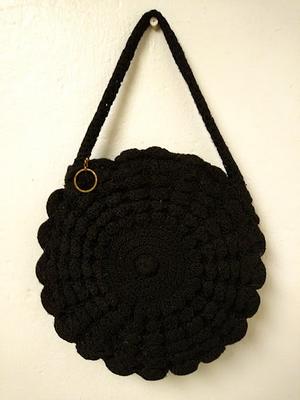 WILD-FIBER Handmade Paper Crochet Round Bag | Crochet round, Round bag, Bags