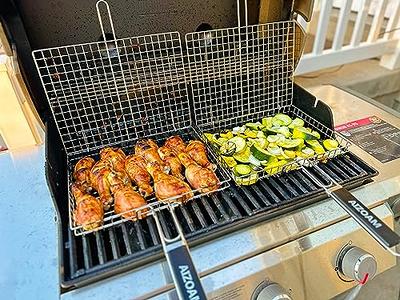 Grill Basket AIZOAM Grill Basket Stainless Steel BBQ Grilling